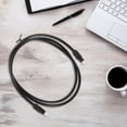thumbnail image 1 of OULII 2pcs Television Optical Audio Cable Black PMMC Digital Audio Output Speakers, 1 of 8