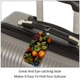thumbnail image 3 of Square 2Pack PU Leather Fruit Cruise Luggage Tag with Privacy Cover and Name ID Tag for Travel Handbags Backpacks Luggage Tags, 3 of 6