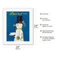 thumbnail image 2 of Davos Switzerland (Schweiz Suisse Svizzera) - Parsenn Mountain Ski Area - Vintage Travel Poster by Herbert Leupin c.1956 - Fine Art Rolled Canvas Print 16in x 20in, 2 of 4