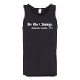 thumbnail image 2 of Inspirational Quote Be the Change by Mahatma Gandhi 1913 Mens Graphic Tank Top, Black, Small, 2 of 3