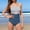 Navy3, variant on ibiyuan Girls One Piece Swimsuit Adjustable Strap Cute Ruffle Girls Bathing Suits Stretch Cut Out Girls Swimsuit Size 7 Hawaiian Mesh Summer Swimwear