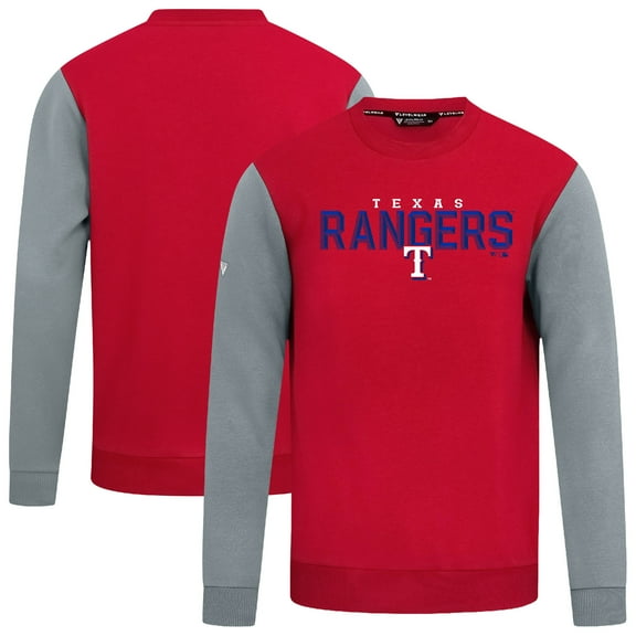 Men's Levelwear Red Texas Rangers Throwback Ultimate Carve Sweatshirt