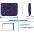 thumbnail image 5 of Laptop Case Bag 15.6 inch, Shockproof Protective Computer Carrying Cover with Front Pocket, Briefcase Handbags Laptop Sleeve for 15.6 inch HP, Dell, Acer, Asus, Notebook, Purple, 5 of 14