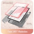 thumbnail image 3 of i-Blason Cosmo Series for iPad Air 4 10.9 Case (2020), Full-Body Trifold with Built-in Screen Protector Protective Smart Cover with Auto Sleep/Wake & Pencil Holder (Marble), 3 of 7