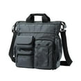 thumbnail image 5 of Segolike Men Briefcase Crossbody Handbag Lightweight Portable Adjustable Shoulder Bag Business Bag for Dad Grandfather Commuting Work Gray, 5 of 8
