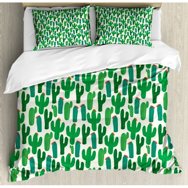Exotic Queen Size Duvet Cover Set, Vibrant San Pedro ...