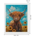 thumbnail image 2 of Diamond Art Kits for Adults, Cute Cow Sunflowers ArtDiamond Painting Kits for Beginners, Frameless Round 5D Full Drill Diamonds Art Gem Art Crafts Home Decor Gifts, 2 of 8
