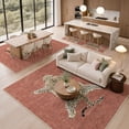 thumbnail image 6 of GENIMO 5'x7' Area Rug for Living Room, Washable Non Slip Soft Animal Print Rug for Bedroom Dining Room Home Office, Dusty Rose, 6 of 12