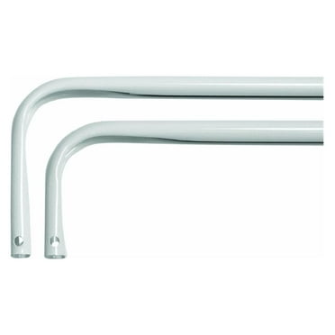 Levolor 13286 Heavy Duty Double Curtain Rod Width, 46-to-84-Inch, White