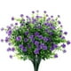 thumbnail image 4 of Billuyoard ABS exquisitas decoraciones de flores artificiales para un toque de elegancia cálido y elegante ramo de eucalipto de siete puntas Flores artificiales púrpura, 4 of 6