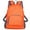 Orange, variant on Compact Foldable Daypack - Lightweight Travel Backpack With Minimalist Design And Fluorescent Accents For Urban Commute And Outdoor Adventures With Space Saving Feature And Durable Construction