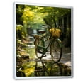 thumbnail image 2 of Designart "Verdant Voyage Bike" Bicycle Floater Framed Wall Decor, 2 of 5