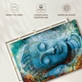 thumbnail image 6 of Elephant Stock Relaxed Sleeping Buddha Wall Art - Horizontal Canvas Wall Art - Living Room Wall Decor - Religion And Spirituality Canvas - Teal And Blue Decor - 45" x 30", 6 of 8