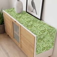 thumbnail image 4 of Vintage Green Table Runner - 48 Inch Long, Kitchen Dining Table Runner Dresser Scarves, Retro Botanical Abstract Art Farmhouse Decor for Coffee Tables Wedding Party Banquet, 4 of 8