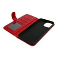 thumbnail image 4 of Funda de cuero de cuerpo completo a prueba de golpes para iPhone 12Pro Max con ranura para tarjetas, color rojo, 4 of 14
