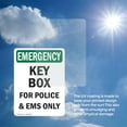 thumbnail image 6 of (2 Pack) Key Box For Police And EMS Only OSHA Emergency Sign 5 Inch X 3.5 Inch Vinyl Label Decal Sticker Weather Resistant, UV Protected for Workplace, Business, and Construction Site,, 6 of 7