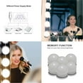 thumbnail image 3 of LED Professional Makeup Mirror Light Wall Light Full Backlit Mirror USB Table Mirror with Light 4/6/10Bulbs ,Widely Use, 3 of 7