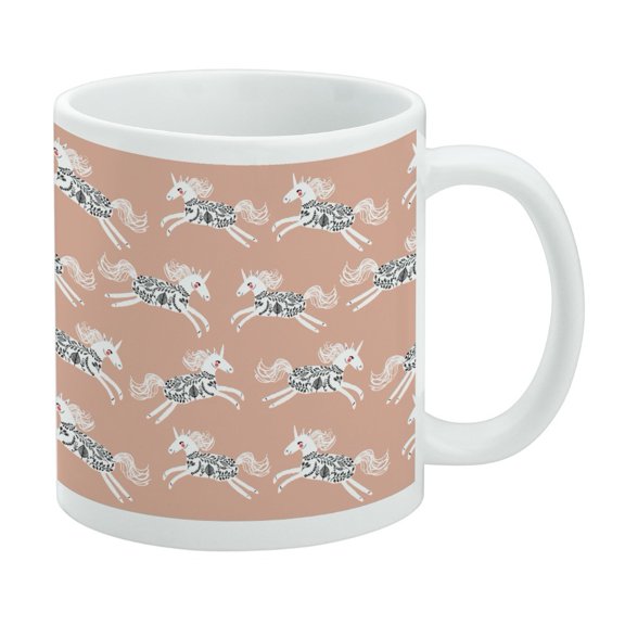Prancing Unicorns White Mug