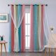 thumbnail image 1 of Cortina XiDi Ombre Kids Blackout 160x86 cm rosa/azul, 1 of 7