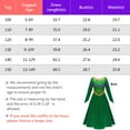 thumbnail image 3 of Rongking Green Princess Fancy-Dress Costume for Little Girls, 150/13-14Y, 3 of 7