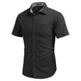 thumbnail image 5 of COOFANDY Short Sleeved Shirts Men Casual Button Down Dress Shirt Denim Work Shirts, 5 of 6