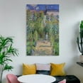 thumbnail image 6 of Claude Monet The Artist's Garden at Vetheuil Artwork Landscape Pictures Canvas Painting Posters 12x18inch(30x45cm), 6 of 6