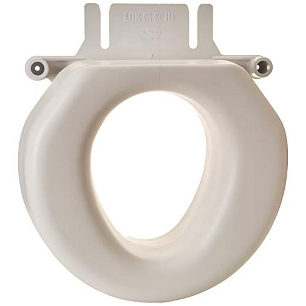 Economy elevated toilet seat with boltdown bracket