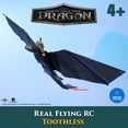 thumbnail image 2 of Dreamworks Dragons, How to Train Your Dragon, Real Flying RC Toothless with Flapping Wings and Adjustable Tail, Dragon Toys for Kids Ages 4 & up, 2 of 10