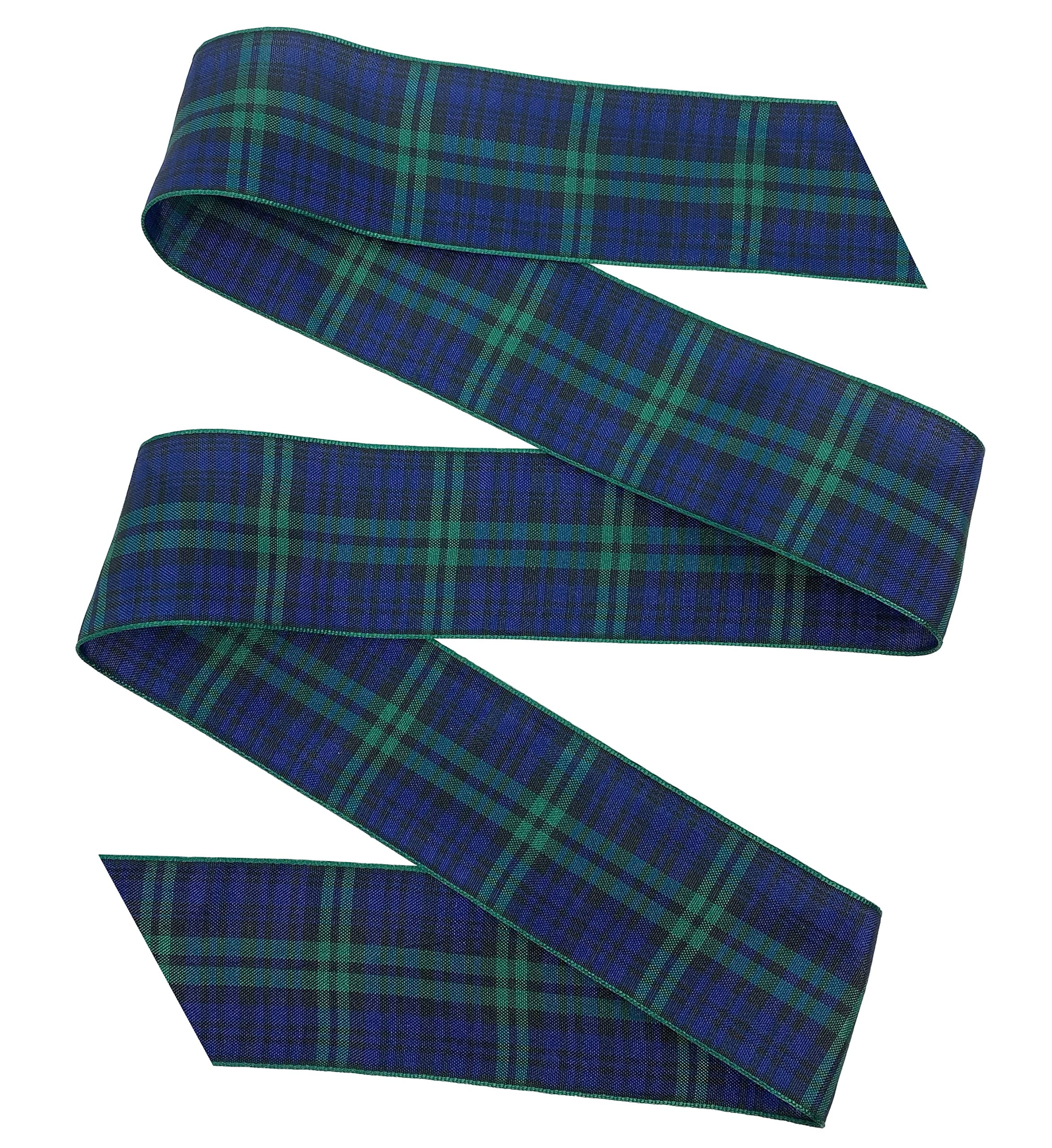 Morex Ribbon Edinburgh Ribbon, 1.5 inches by 27 yards, Black Watch Tartan