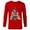 New Red, variant on Disney Mickey & Friends Christmas Holiday Family Trip 2024 - Long Sleeve T-Shirt for Men - Customized-New Red