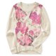 thumbnail image 2 of Aeropostale Floral Ls Sudadera para Mujer, Beige, X-Large Aeropostale Camisa de entrenamiento, 2 of 2