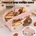thumbnail image 4 of Eespoir Pencil Case Large Capacity Pencil Pouch, Cute Aesthetic Pencil Storage Bag, Zippered Stationery Storage Bag, for Sch-ool And Office Supplies, 4 of 6