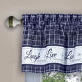 thumbnail image 3 of Achim Live, Love, Laugh Window Kitchen Curtain Tier Pair and Valance Set, 3 of 11