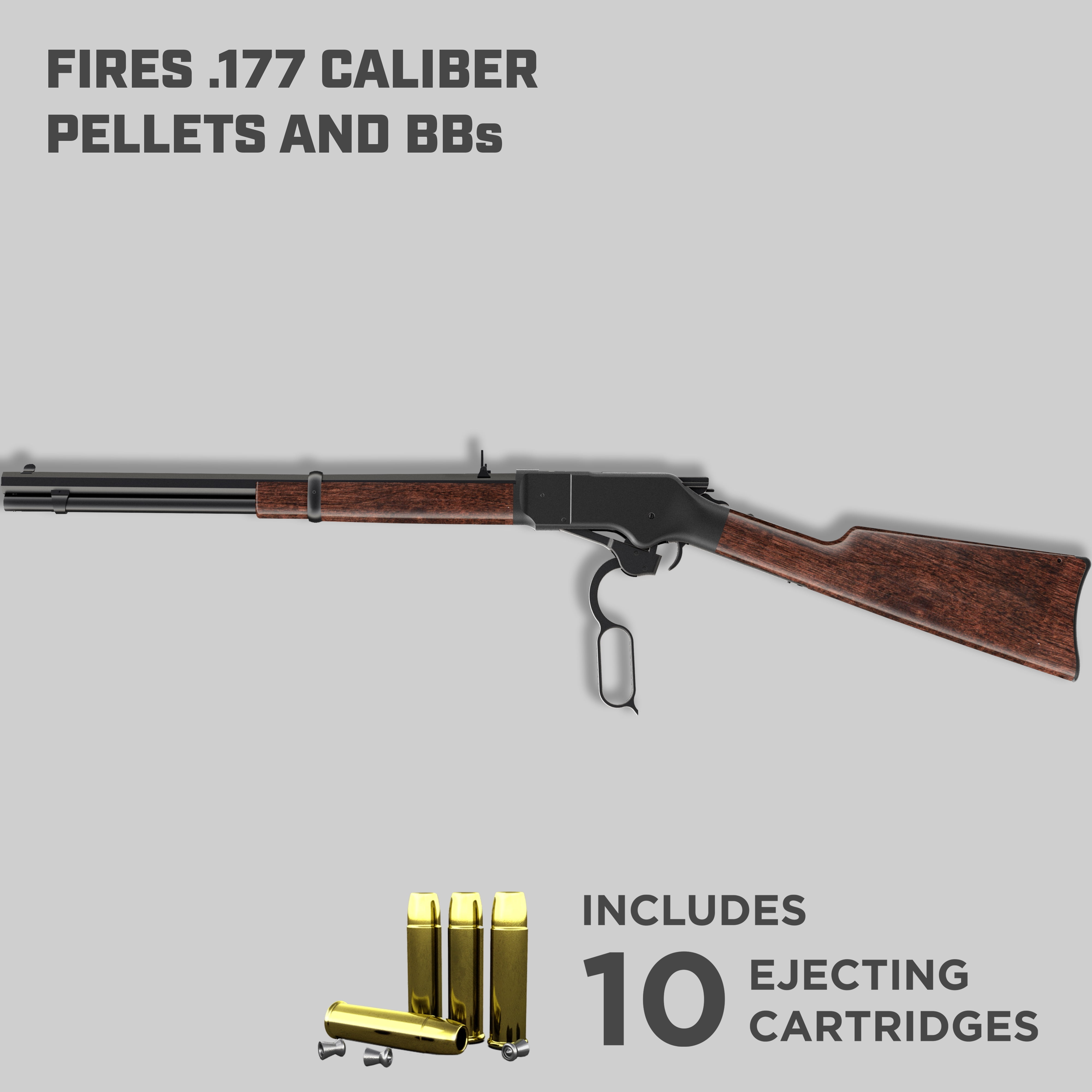 Barra 1866 CO2 Lever Action Rifle Black .177