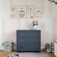 thumbnail image 5 of Baby Relax Miles 3-Drawer Dresser, Nursery Storage, Graphite Blue, 5 of 21
