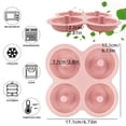 thumbnail image 4 of Moule à Beignets Réutilisable en Silicone Antiadhésif à 4 Cavités pour Friteuse à Air Chaud, Four et Congélateur, 4 of 6