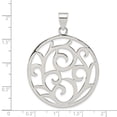 thumbnail image 2 of White Sterling Silver Charm Pendant 51 mm 40 Fancy Round, 2 of 2