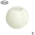 thumbnail image 1 of Faroles de papel redondos de papel blanco, pantalla grande de círculo para lámpara de techo, pantalla de papel colgante, decoraciones variadas para bodas, fiestas y celebraciones, 30 cm E6D1, 1 of 8