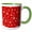 Green/White, variant on 3drose, White Snowflakes Red Background, 15oz Mug