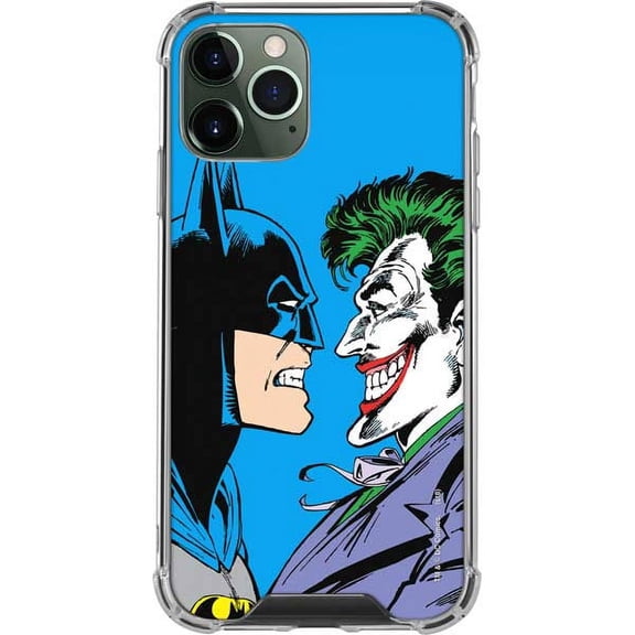 Skinit DC Comics Batman vs Joker - Blue Background iPhone 12 Pro Clear Case