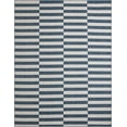 thumbnail image 2 of Unique Loom Outdoor Striped Collection Area Rug - Striped (10' x 13' 1" Rectangle Blue/Ivory), 2 of 6