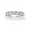 Platinum-Plated Sterling Silver, variant on Round Cubic Zirconia Single Row Wedding Band 3.50 TCW in Platinum-Plated or Gold-Plated .925 Sterling Silver