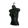 thumbnail image 5 of 2 Pack Female Mannequin Torso with Stand Dress Form Tshirt Display Countertop Hollow Back Body S-M Clothing Sizes (Black), 5 of 5