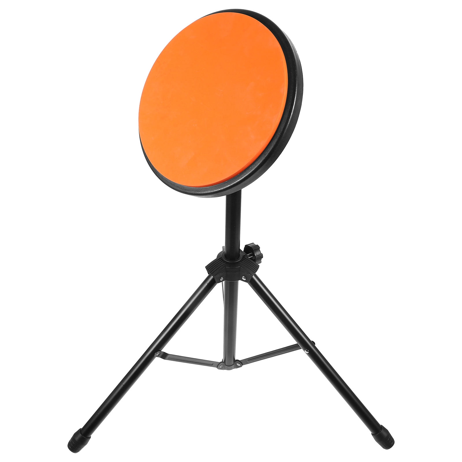 Raindrops Orange Soundproof Drum Mat with Rubber Iron Base - Quiet Practice Pad for Drummers, 1 Set