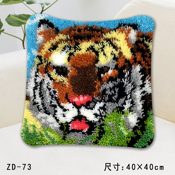 Kit de punto de cruz bordado DIY moderno, almohadas bordadas, venta al por mayor, Kits de alfombras con gancho de pestillo, patrones para adultos