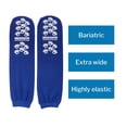 thumbnail image 2 of McKesson Adult Bariatric Slipper Socks Non-Skid & Slip Sole Blue - 1 Pair, 2 of 9