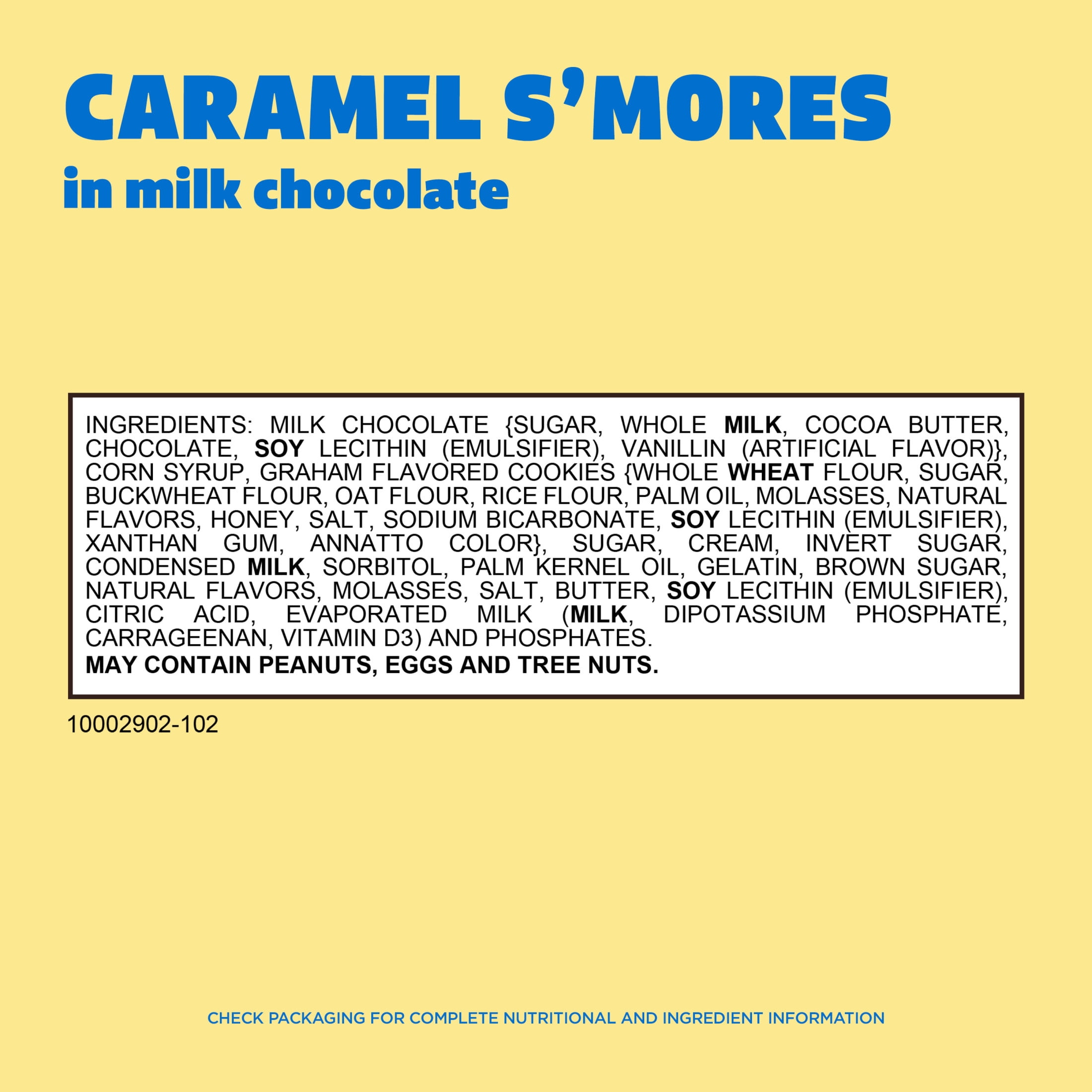 Whitman's S'mores Caramel Milk Chocolate Candy, Bag 7.3. oz (10 pieces)
