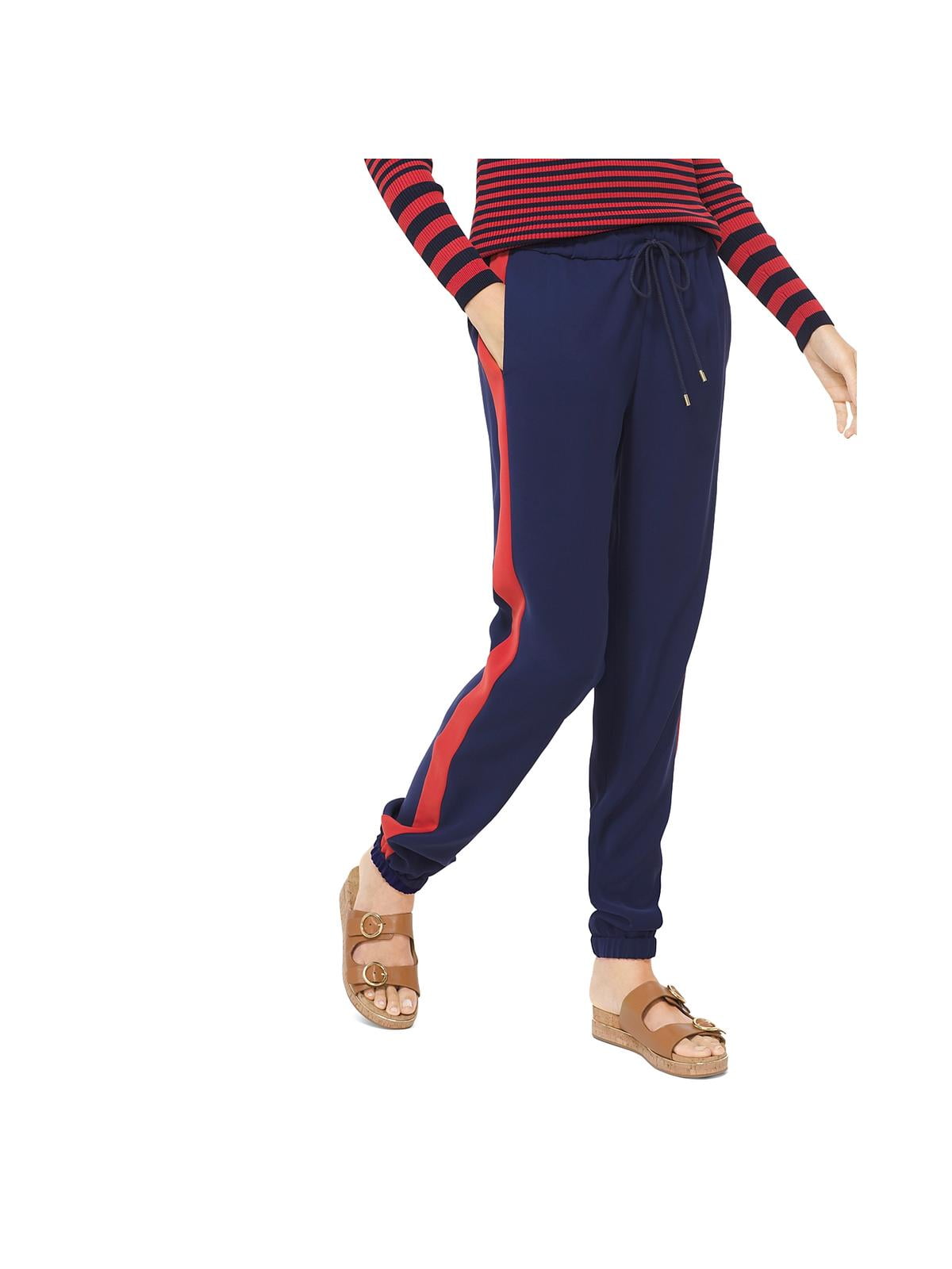 striped track pants womens