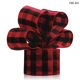 thumbnail image 5 of Bearachild Navidad Wired Edge Ribbon DIY Plaid Decorativo Arpillera Navidad Ambiente Decoración Fiesta Caja Artesanía Negro Rojo 5m Type3 NO3, 5 of 6