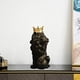 thumbnail image 3 of Estatua abstracta de león coleccionable, animal salvaje, figura decorativa para el hogar y la oficina. De pie negro, 3 of 8